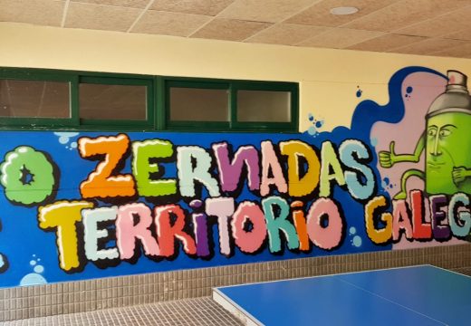 Mozos e mozas do CPI Plurilingüe Cernadas de Castro participan en dous obradoiros gratuítos de graffiti